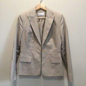 Calvin Klein Khaki Career Blazer